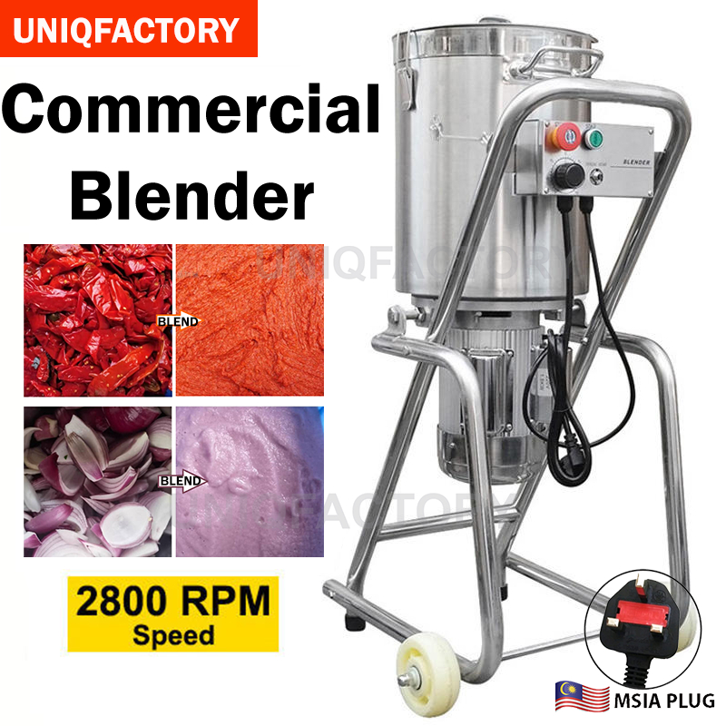 Commercial 18L / 20L / 32L Blender Food Chopper Processor Sambal Cili Sauce Mesin Pengisar Paste Meat Grinder Machine
