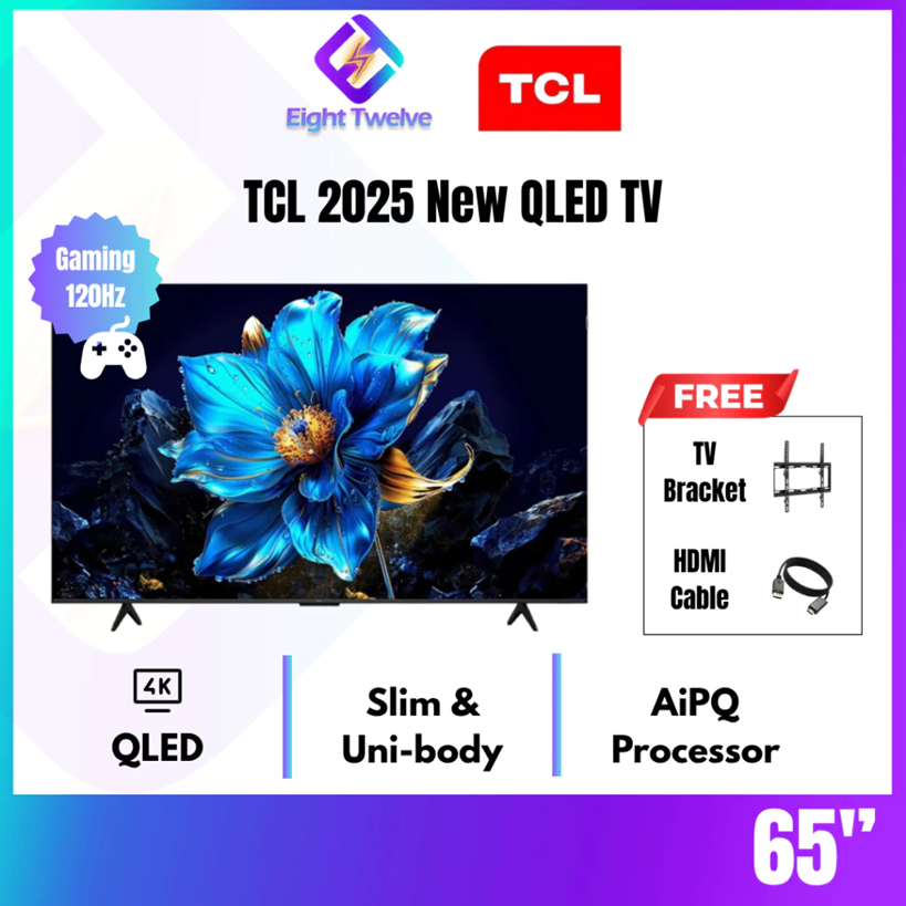 [EXPRESS DELIVERY & 2 ITEM] TCL QLED PRO Google TV | AiPQ PRO PROCESSOR 55" 65" 75"  PSeries