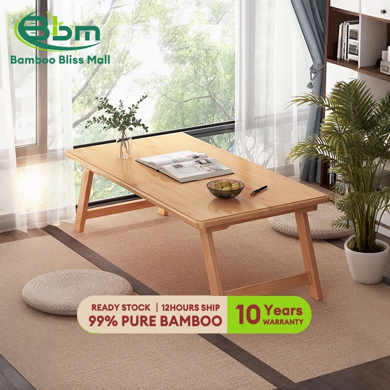 BBM Bamboo Foldable Desk Notebook Desk Laptop Table Home Computer Stand Laptop Desk Meja Lipat