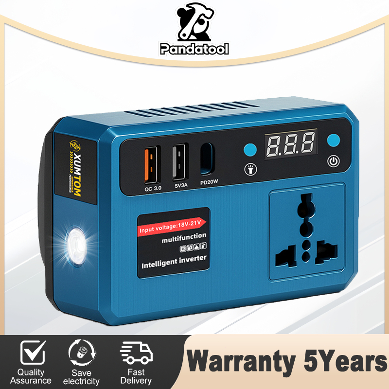 Portable Power Inverters for 20V Battery Inverter 20v to 220v Converter with Dual USB,AC Outlet and Type-C
