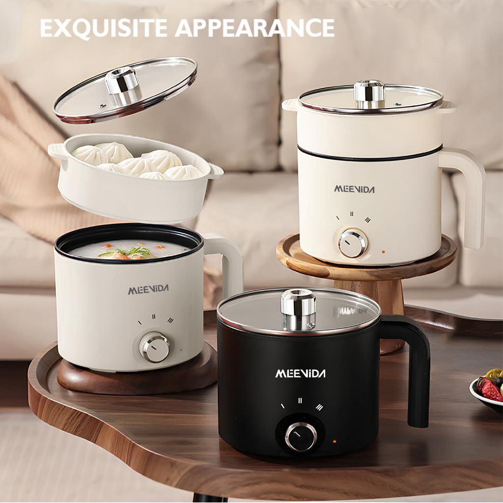 MEEVIDA 1.8L Electric Cooker Pot With Steamer Non Stick Pan Periuk Nasi Elektrik Touch Multifunctional Smart Rice Cooker