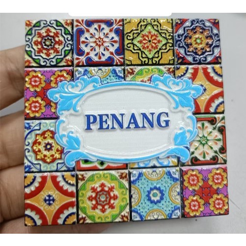 Penang batik Fridge Resin Magnet Souvenir Collection