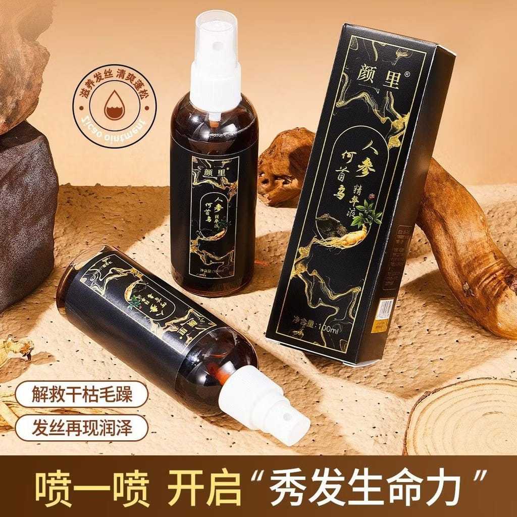 【毛躁救星】人参何首乌精华液 100ml/Ginseng Polygonum Hair Tonic Rambut Herba–Anti Hair Loss/Menguatkan Rambut