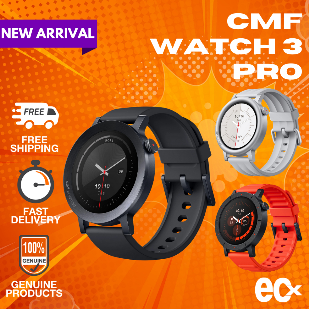 Nothing CMF Watch 3 Pro Smartwatch – 1.43" AMOLED, Dual-Band GPS, ChatGPT, Bluetooth Calls, 13-Day Battery