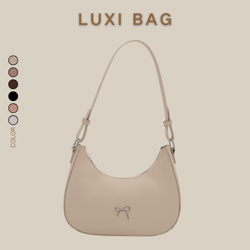 【LUXIBAG】Beg Ketiak Tekstur Niche Untuk Wanita Beg Anduh Musim Panas Beg Bulan Baru Dihantar dari Malaysia Beg Crossbody