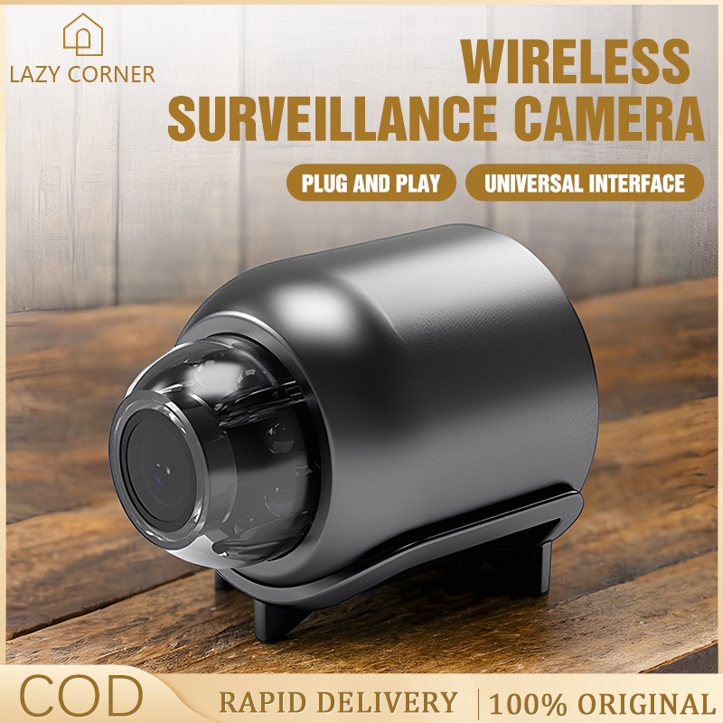 Mini Wireless Surveillance Camera 1080P High-Definition Home Remote Surveillance Stealth Camera 160° Wide-Angle