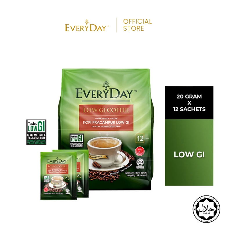 EVERYDAY Low Gi Coffee (20g x 12s x 1 Pack) [Exp 2027]