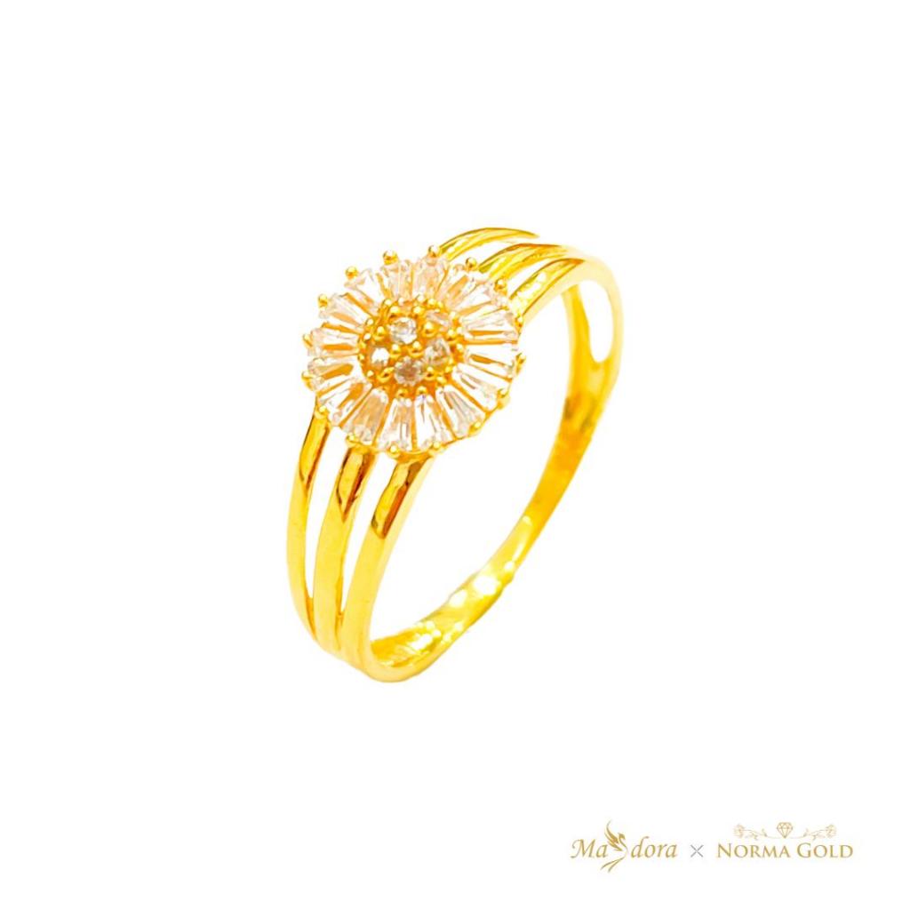 MASDORA KL Cincin Mini Matahari 3 Layer II [U] (EMAS 916) Wedding