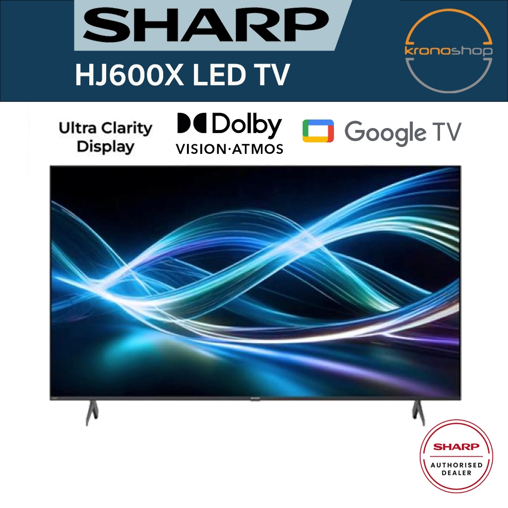 Sharp HJ6000X 4K TV | 75"/65”/55"/50" | Dolby Vision & Dolby Atmos | 4TC75HJ6000X 4TC65HJ6000X 4TC55HJ6000X 4TC50HJ6000X