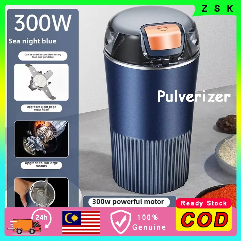 Mesin Pengisar Serbuk Kering Keluli Tahan Karat untuk Rempah Herba Bijirin & Ubat | Home Use Small Powder Grinder家用干粉研磨机