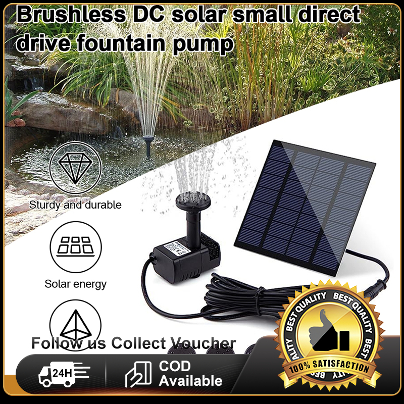 Solar split integrated fountain pump kit wireless waterfall function, pond automatic flow