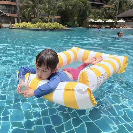 Swim Float Inflatable Foldable Floating Hammock Swimming Pools Seats Easy Carry Pelampung tiup充气浮排
