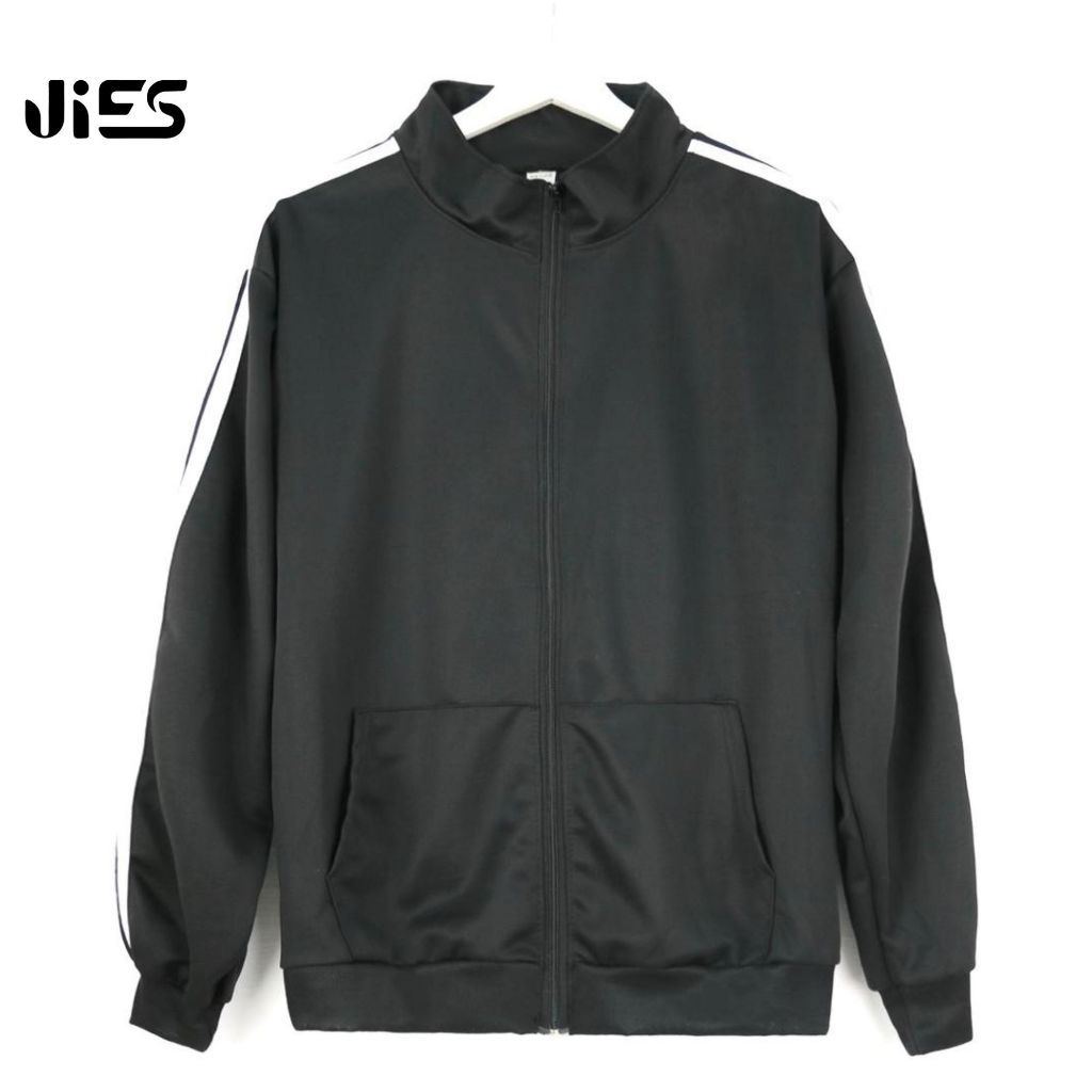 Jies Retro Contrast Striped Jacket - Black H056