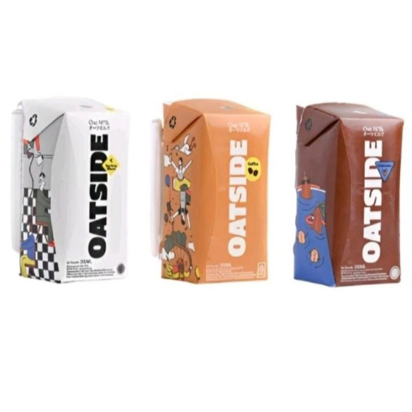 OATSIDE Barista/Chocolate/Latte Oat Milk 200ML (1 Pack / 3 Packs) - Dairy Free, Creamy, Zero Added Sugar, Ready to Drink