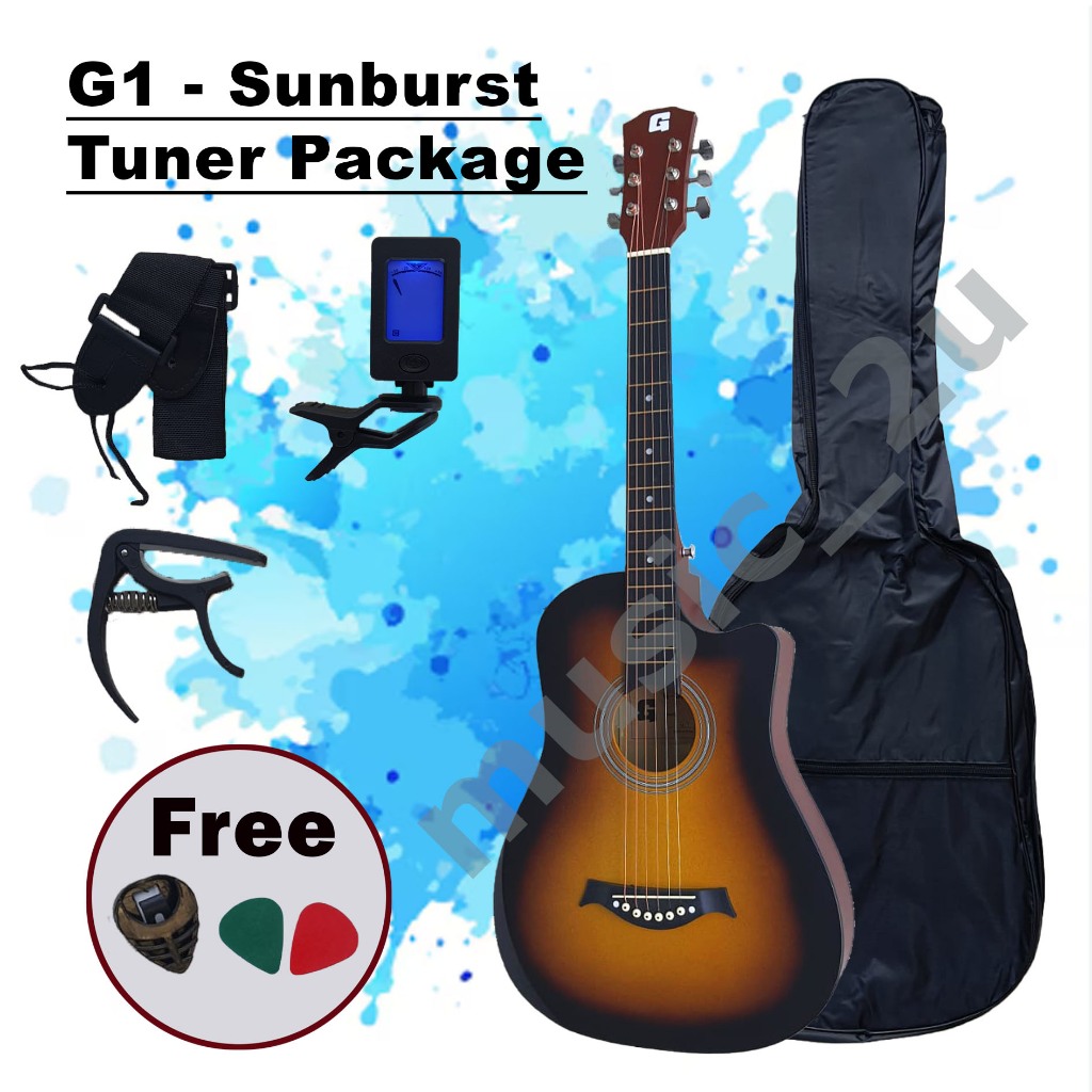 38 Inch Akustik Gitar Carbon Fiber / Gitar Akustik 38" / Acoustic Guitar Beginner-G1