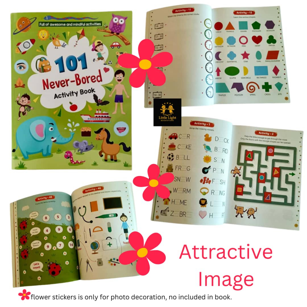 101 Never Bored Activity Book Buku Aneka Aktiviti Fun Learning Book