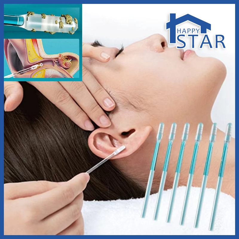 24Pcs Disposable Silicone EarWax Remover sticky ear pick For Kids Olders Adult S/L Ear Cleaner Reusable Adhesive Earpick