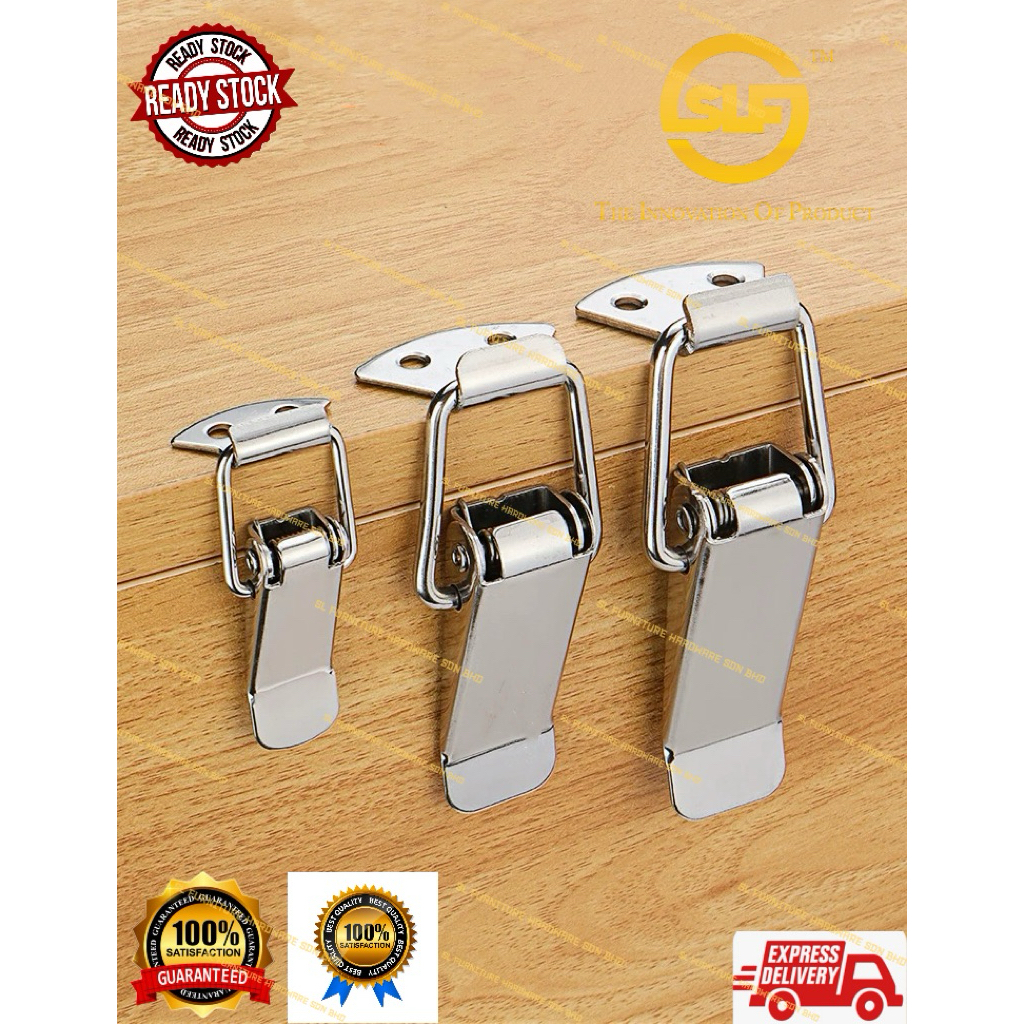 SLF Stainless Steel Spring Toggle Latch Spring Latch Clamp Spring Lock Buckle Bumper Clip Trunk Case Box Car Bonnet