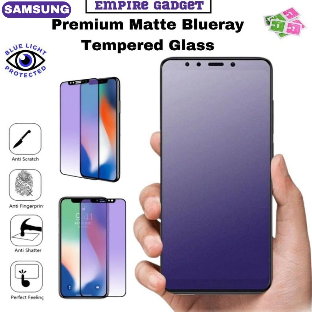 Premium Blueray Samsung A06,A02,A03,A04,A05,A07,A12,A13,A14,A16,A17,A26,A33,A53,A55,A73 Tempered Glass Screen Protector
