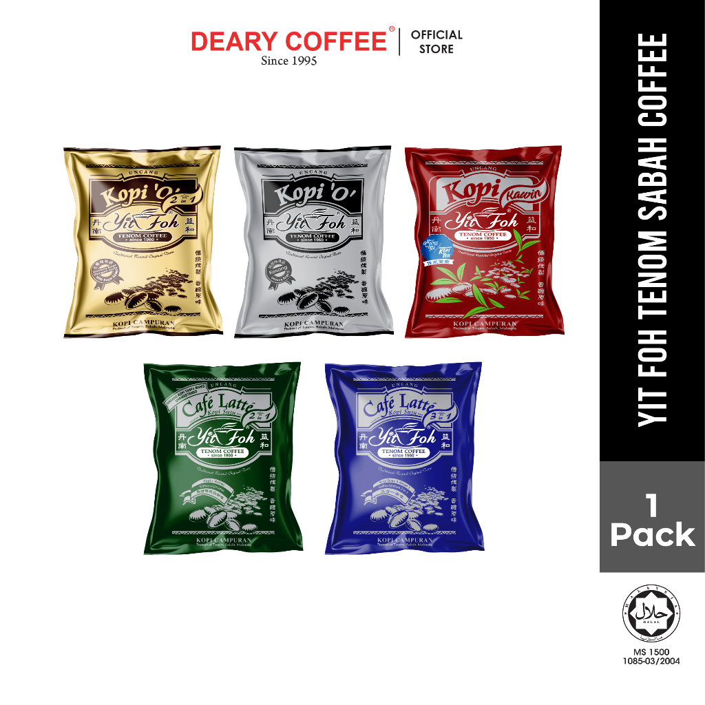Tenom Yit Foh Sabah Coffee沙巴咖啡 Kopi O/Kopi O 2in1/Café Latte 2in1/Café Latte 3in1/Kopi Kawin Instant Coffee Minuman Kopi