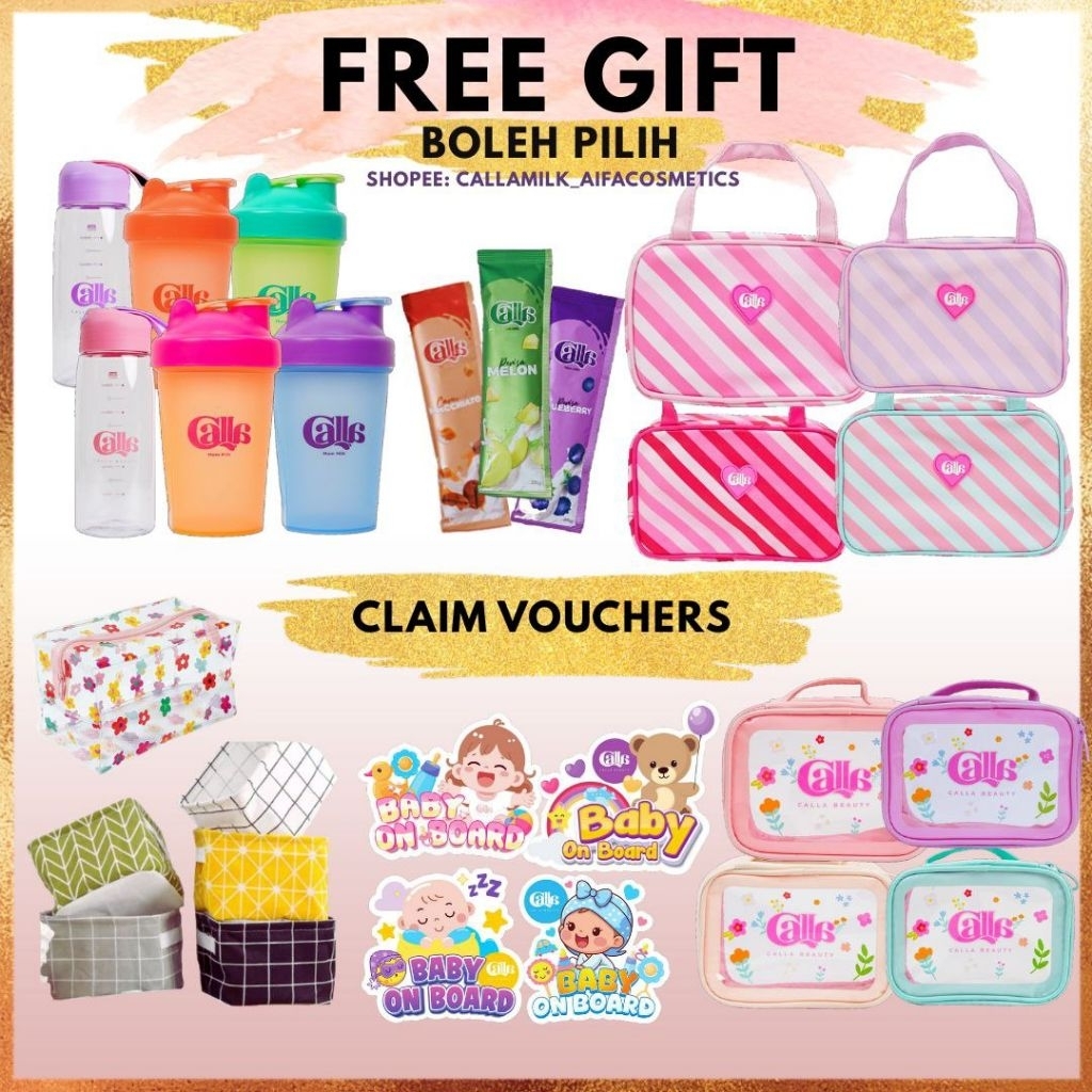 FREE GIFT Boleh Pilih - Voucher RM30 Jangan Lupa Claim Voucher Shoppe dan kedai Calla Mom Milk