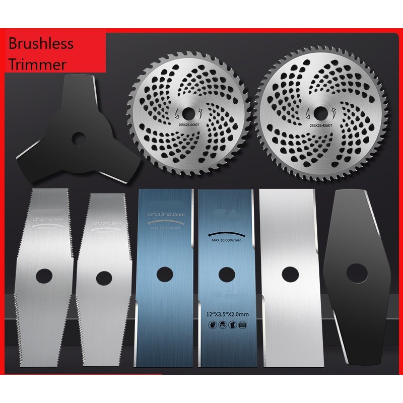 Brushless Grass trimming blade and rope Nylon Plate Trimmer Grass Cutting Disc Piring mesin rumput PIRING POTONG RUMPUT