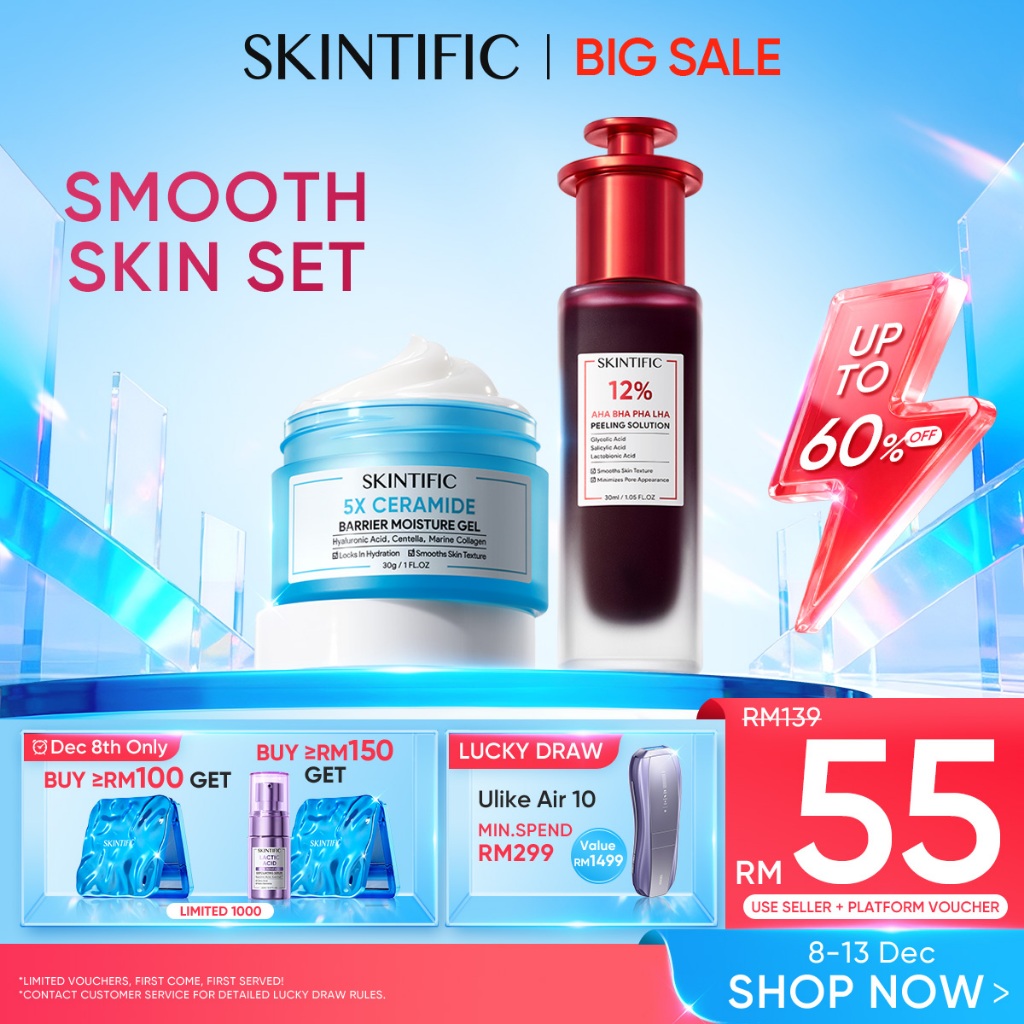 <2pcs Skincare Set>SKINTIFIC Renew skin combo Sooth skin Acid Peeling Repair skin barirer -Serum+Moisturizer
