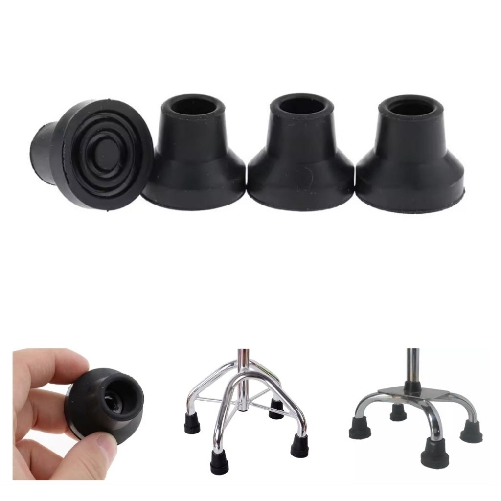 13/16mm Anti-skid Rubber Stable Shock Absorb Walking Stick End Crutch Cane Tips Replacements Parts