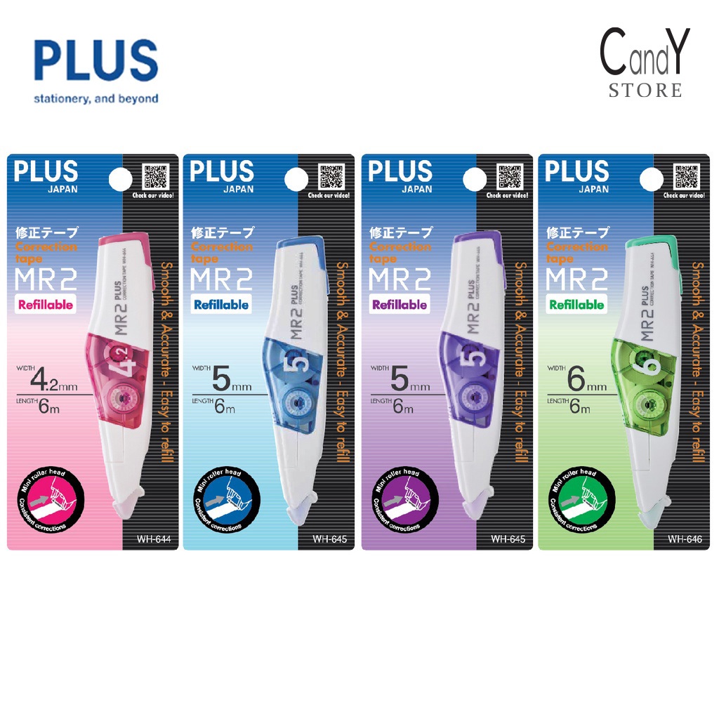 PLUS Whiper MR2 Correction Tape WH 644 / WH 645 / WH 645 PU / WH 646