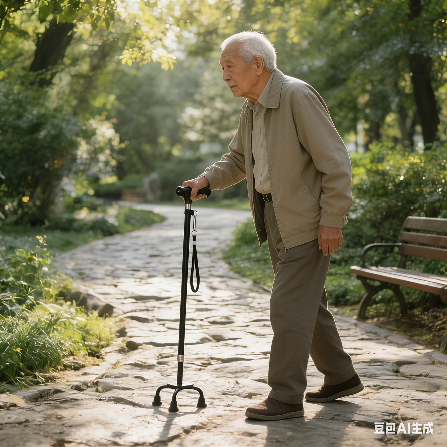 Elderly anti slip four legged walking cane、Foldable walking stick for elderly、tongkat kaki 4、拐杖椅子、tongkat orang tua