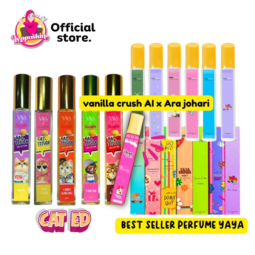 Viral Perfume Yaya Empire CATTITUDE CAT EDITION | ERVAN edition ice cream x Mia Azahar Trial 10 ML