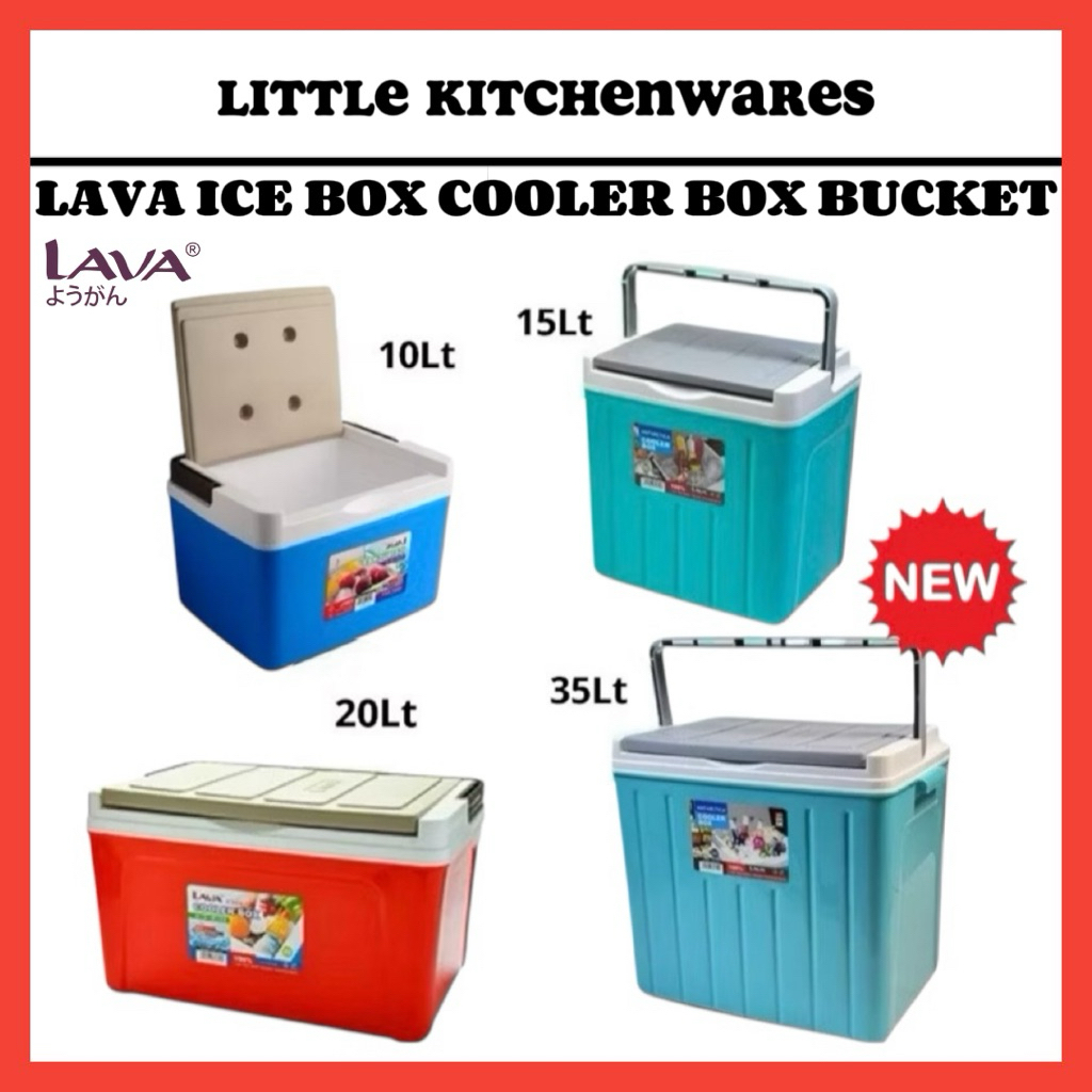 Lava Cooler Box 10L-35L / Ice Box Ice Bucket Cooler Box Picnic Box Fishing Box / Bekas Ais Tong Ais Peti Ais Baldi Ais