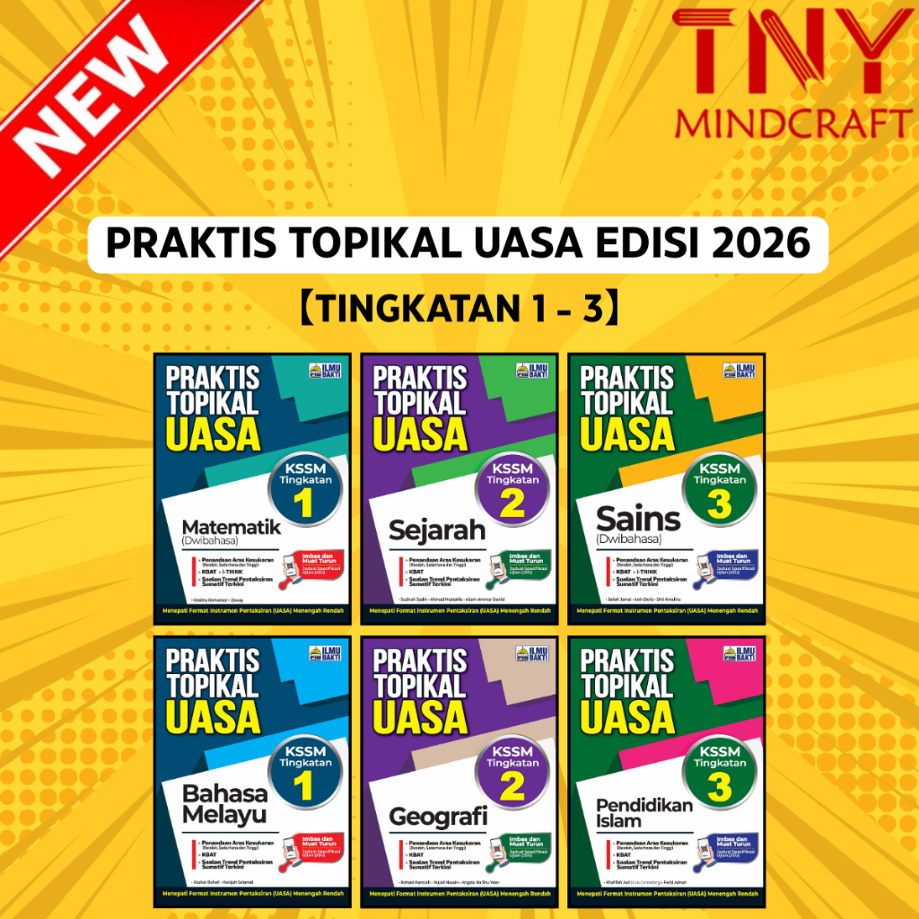 [TNY] IB: Praktis Topikal UASA KSSR & KSSM【TAHUN 1 - 6 | Tingkatan 1 - 5】EDISI 2026
