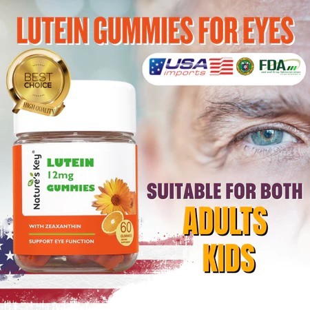 Lutein Gummies Vision Support Chewable Eye Vitamins 12mg Lutein 60 Gummies 2026