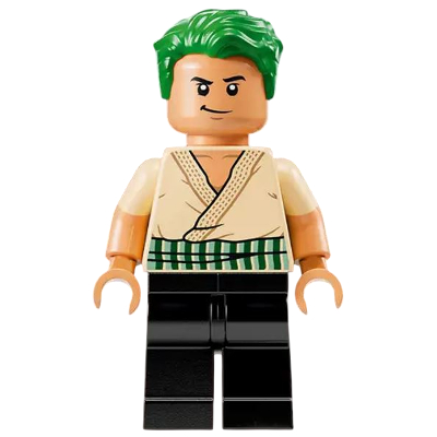 LEGO OP013 One Piece 75639 - Roronoa Zoro Minifigure with 3 Swords Accessories & Bandana