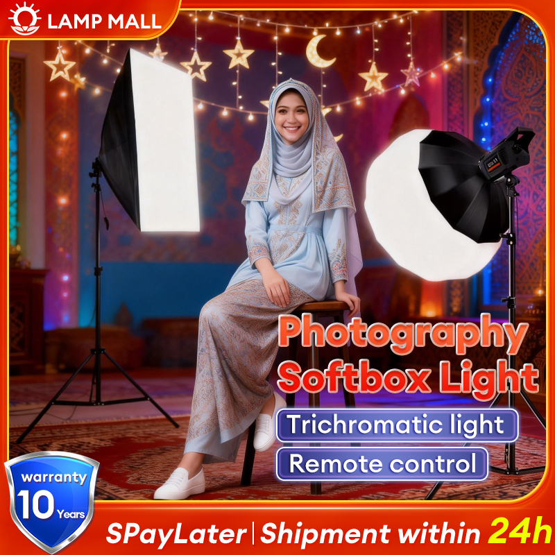 Octagon Softbox Lantern E27 Socket Lighting Ball Lampu Studio Bola 65cm Light Shooting Lamp Live Photography Soft Box