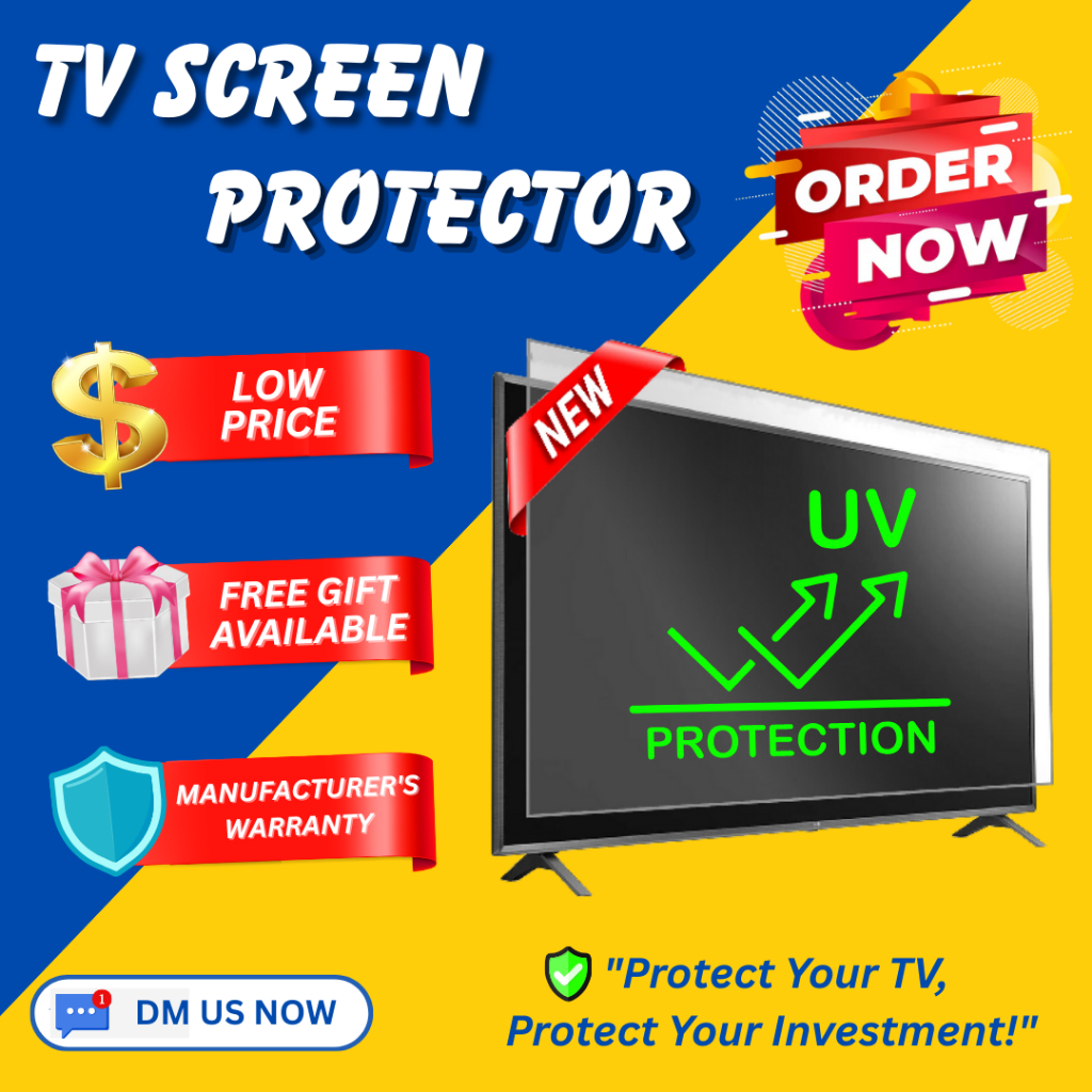 UV screen protector for smart tv android tv 4k tv 43 50 55 60 58 60 65 70 mega skyworth samsung lg dan model lain2