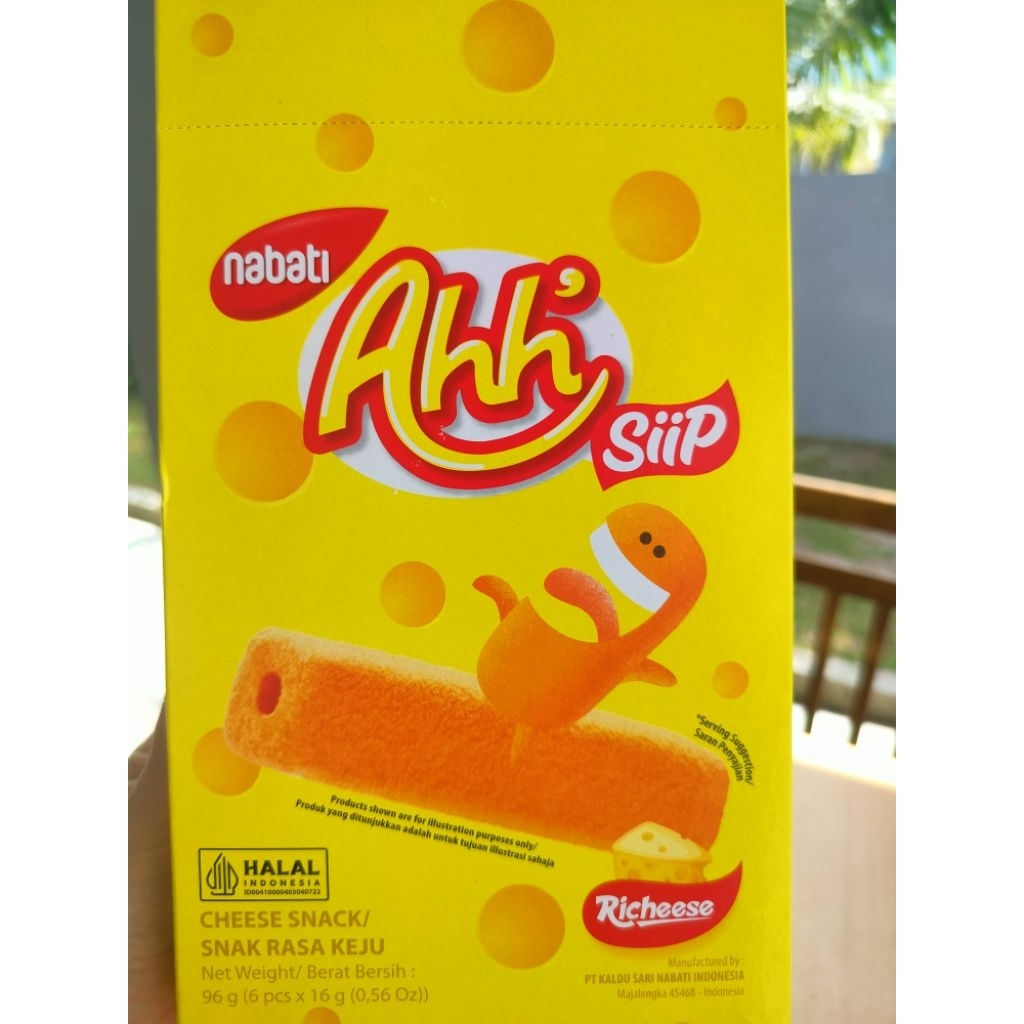 Nabati Richeese Ahh Siip Snek Rasa Keju ( 6× 16g)