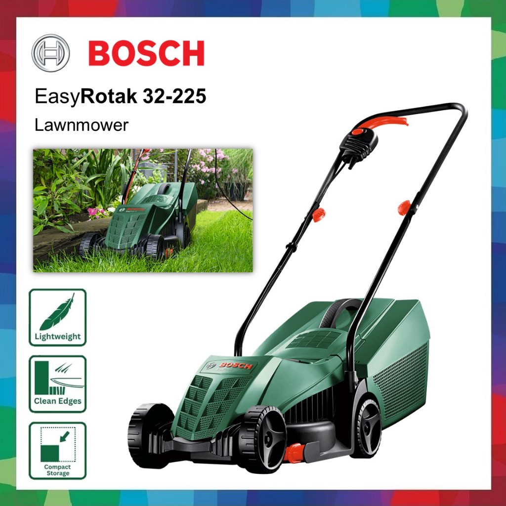 Bosch EasyRotak 32-225 Lawn Mower 1200w / Mesin Potong Rumput Mesin tolak rumput Easy Rotak 32-225