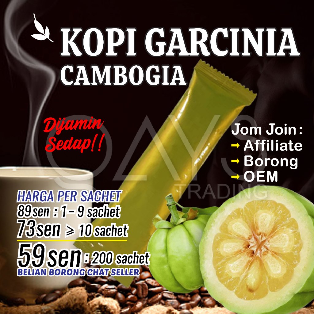 Lelong K17 Kopi Garcinia Cambogia Brand Popular & Sedap