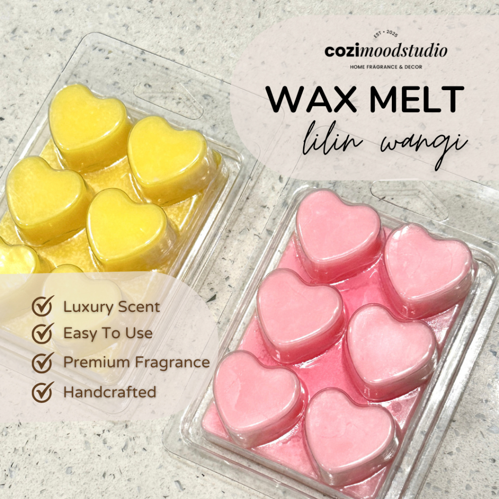 Wax Melt Premium Lilin Wangi by Cozi Mood Studio 70g Handcrafted