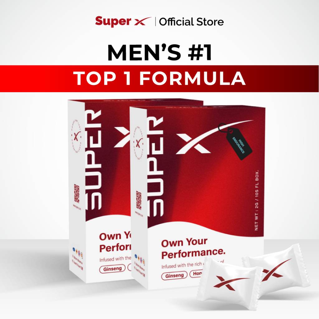 SUPER X Candy TAHAN LAMA Untuk Lelaki 100% Original Made in Malaysia Tongkat Ali 2 Boxes