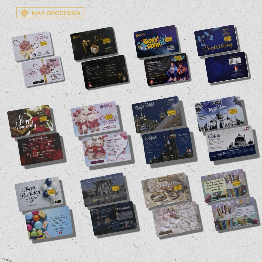 goldbar 1g MAA new AU 999.9 (edisi baru 2026)