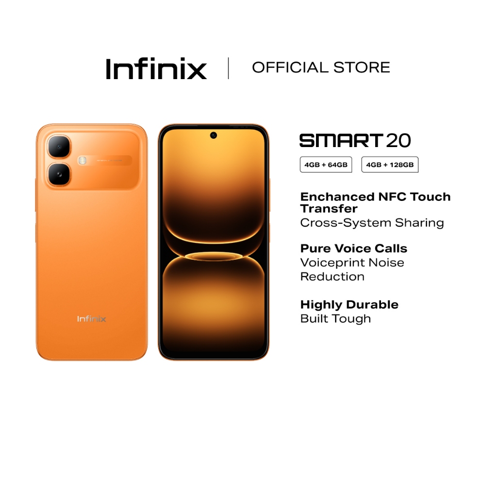 [NEW] Infinix Smart 20 (up to 8GB [4GB + 64GB], [4GB + 128GB] MTK Helio G81 | 120Hz 6.78" Big Screen | 1.5m Drop