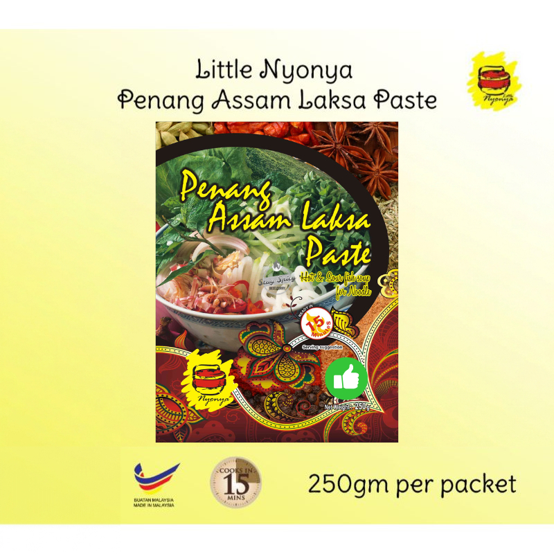 LITTLE NYONYA Pes Asam Laksa Penang Segera / Instant Penang Asam Laksa Paste 250g