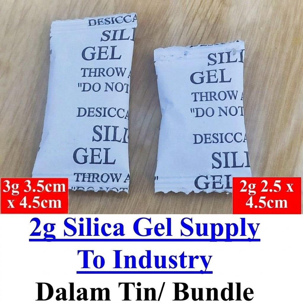 1G 100 Packs Desiccant Silica Gel For Food Shoes Silica Gel Blue Silica Gel
