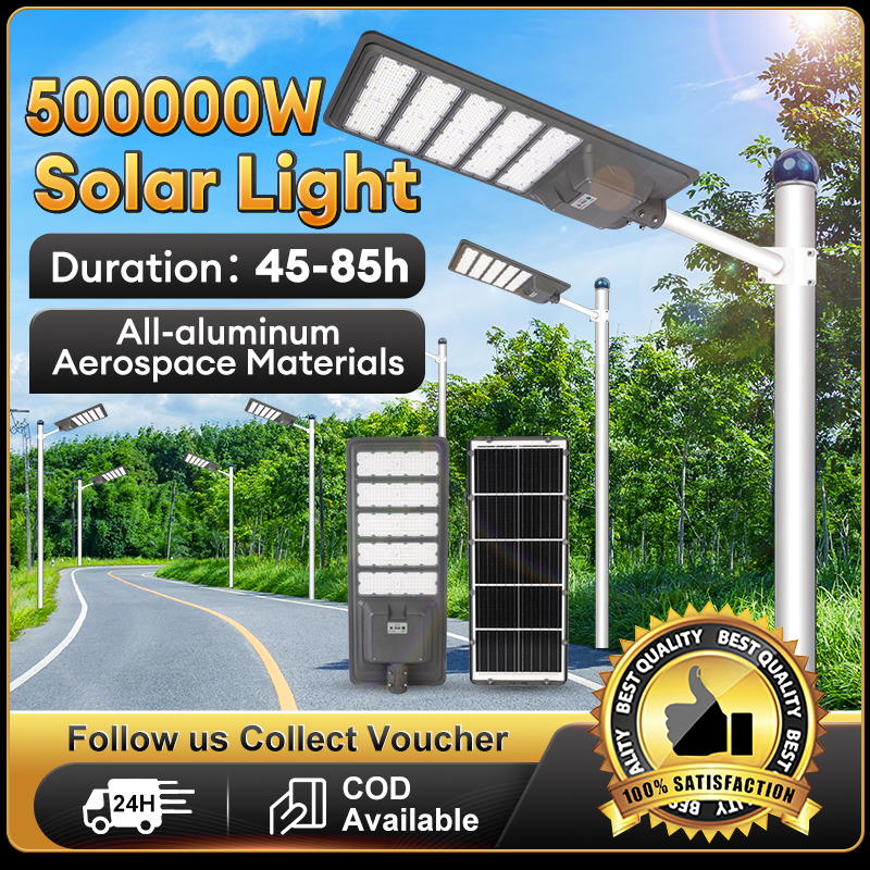 Lampu Jalan Solar 500000W Street Light Solar Waterproof Lampu Solar Outdoor Lighting All Aluminum Material Led SolarLamp