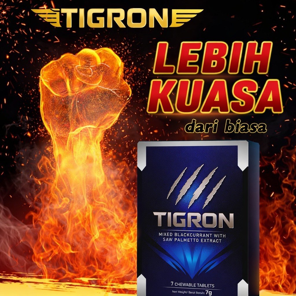 【🔥Hot Selling TIGRON 】 Men Energy Supplement Tongkat Ali Maca Candy Support Stamina & Energy Boost 男士活力 增强耐力·补充体力·精力充沛