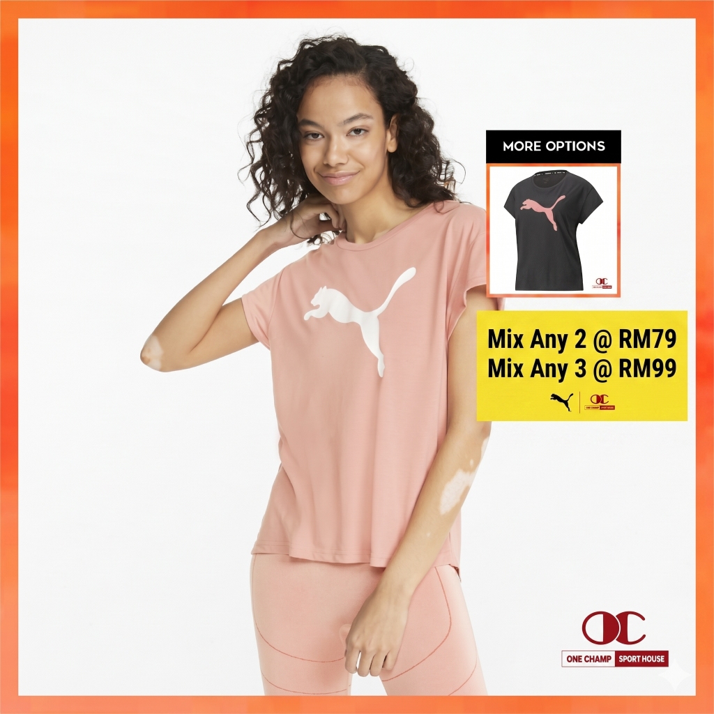 One Champ PUMA Women T Shirt Modern Sports Tee Woman Sportswear Tshirt Woman 847100
