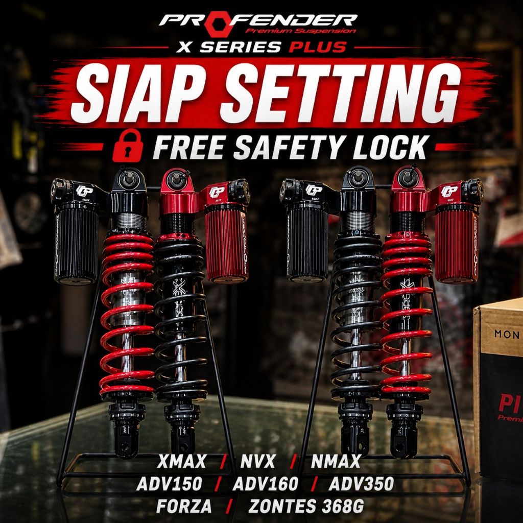 Siap Setting XMAX Forza ZONTES 368G NVX NMAX ADV160 150 ADV350 Original Profender Absorber XPlus X-Series Plus